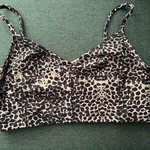 Live the Process Corset Bra in Leopard